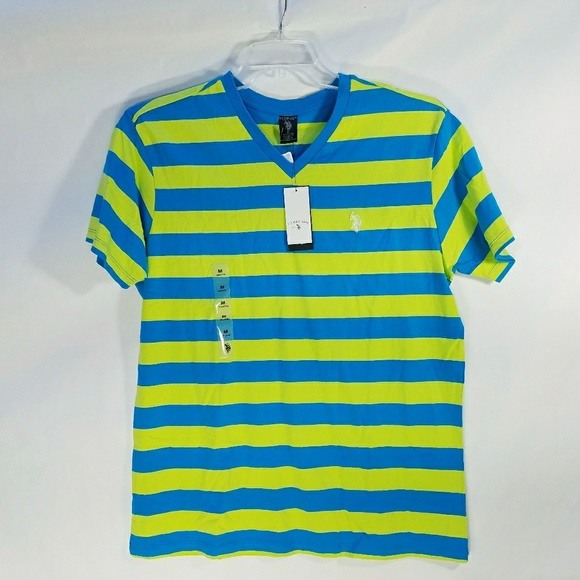 US POLO ASSOC. V-Neck Shirt Medium - Picture 1 of 4